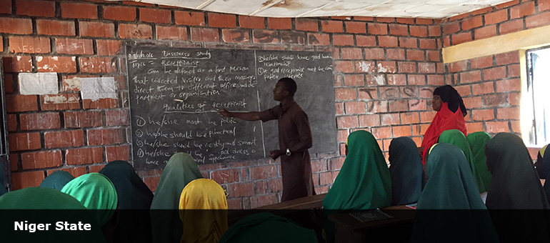 Classroom of secondary school Niger State